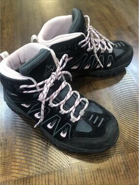 Womens 8.5 NORTIV Walking Black Boots Waterproof Hiking Boots Size UK 6.5 Read!